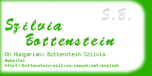 szilvia bottenstein business card